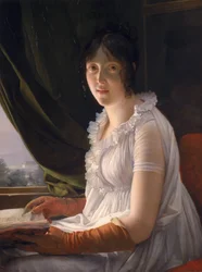 Marie-Philippe-Claude Walbonne ülő portréja (1763-1837 körül) 1796 körül
